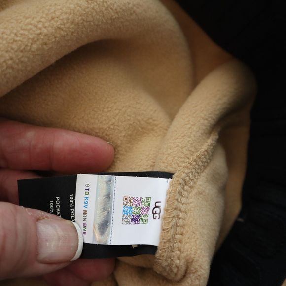 UGG 1135731 Men's Sz Large Beige Dilan Plush Sherpa Fleece Jogger Pants $128 - Picture 5 of 13